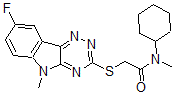 CAS#: 603948-14-7, N-Cyclohexyl-2-[(8-Fluoro-5-Methyl-5H-1,2,4-Triazino[5,6-b]Indol-3-Yl)Thio]-N-Methyl-Acetamide