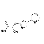 CAS#: 604739-85-7, 2-{[5-(2-Pyridinyl)-1,3,4-oxadiazol-2-yl]sulfanyl}propanamide