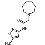 CAS#: 604762-57-4, 2-(1-Azepanyl)-N-(5-methyl-1,2-oxazol-3-yl)acetamide