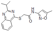 CAS#: 604794-52-7, 2-[[2-(Isopropyl)-4-Quinazolinyl]Thio]-N-(5-Methyl-3-Isoxazolyl)-Acetamide