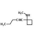 CAS 登录号：6048-03-9， N-甲基-1-(1-戊炔-1-基)环丁胺