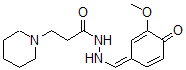 CAS#: 6049-39-4, N'-[(Z)-(3-Methoxy-4-oxo-1-cyclohexa-2,5-dienylidene)methyl]-3-(1-piperidyl)propanehydrazide