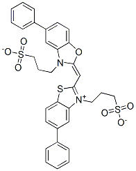 CAS#: 60507-44-0, 5-Phenyl-2-[[5-Phenyl-3-(3-Sulfonatopropyl)Benzoxazol-2(3H)-Ylidene]Methyl]-3-(3-Sulfonatopropyl)Benzothiazol-3-Ium