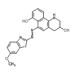 CAS#: 6054-52-0, 6-[(6-Methoxy-1,3-Benzothiazol-2-Yl)Diazenyl]-1,2,3,4-Tetrahydrobenzo[h]Quinoline-3,7-Diol