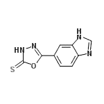 CAS 登录号：606091-78-5， 5-(1H-苯并咪唑-6-基)-1,3,4-恶二唑-2(3H)-硫酮