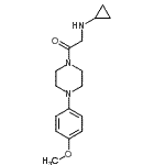 CAS#: 606096-38-2, 2-(Cyclopropylamino)-1-[4-(4-methoxyphenyl)-1-piperazinyl]ethanone