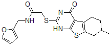 CAS#: 606106-87-0, N-(Furan-2-Ylmethyl)-2-[(1,4,5,6,7,8-Hexahydro-7-Methyl-4-Oxo[1]Benzothieno[2,3-d]Pyrimidin-2-Yl)Thio]-Acetamide