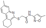CAS#: 606108-67-2, N-(5-Methyl-3-Isoxazolyl)-2-[(7,8,9,10-Tetrahydro-3-Methyl-6-Phenanthridinyl)Thio]-Acetamide