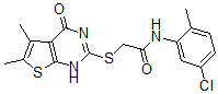 CAS#: 606108-72-9, N-(5-Chloro-2-Methylphenyl)-2-[(1,4-Dihydro-5,6-Dimethyl-4-Oxothieno[2,3-d]Pyrimidin-2-Yl)Thio]-Acetamide
