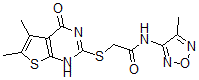 CAS#: 606108-82-1, 2-[(1,4-Dihydro-5,6-Dimethyl-4-Oxothieno[2,3-d]Pyrimidin-2-Yl)Thio]-N-(4-Methyl-1,2,5-Oxadiazol-3-Yl)-Acetamide