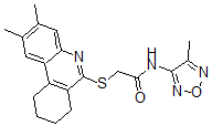 CAS#: 606108-89-8, N-(4-Methyl-1,2,5-Oxadiazol-3-Yl)-2-[(7,8,9,10-Tetrahydro-2,3-Dimethyl-6-Phenanthridinyl)Thio]-Acetamide