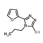 CAS 登录号：606110-99-0， 5-(2-呋喃基)-4-丙基-4H-1,2,4-三唑-3-硫醇
