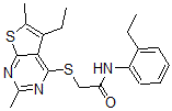 CAS#: 606113-47-7, 2-[(5-Ethyl-2,6-Dimethylthieno[2,3-d]Pyrimidin-4-Yl)Thio]-N-(2-Ethylphenyl)-Acetamide