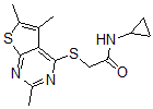 CAS#: 606113-67-1, N-Cyclopropyl-2-[(2,5,6-Trimethylthieno[2,3-d]Pyrimidin-4-Yl)Thio]-Acetamide