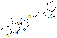 CAS#: 606114-44-7, 2-[(5-Ethyl-1,4-Dihydro-6-Methyl-4-Oxo-Pyrimidin-2-Yl)Thio]-N-[2-(1H-Indol-3-Yl)Ethyl]-Acetamide