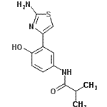 CAS#: 606114-46-9, N-[3-(2-Amino-1,3-thiazol-4-yl)-4-hydroxyphenyl]-2-methylpropanamide
