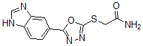 CAS 登录号：606117-07-1， 2-[[5-(1H-苯并[d]咪唑-5-基)-1,3,4-恶二唑-2-基]硫代]-乙酰胺