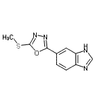 CAS#: 606117-11-7, 6-[5-(Methylsulfanyl)-1,3,4-oxadiazol-2-yl]-1H-benzimidazole