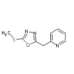 CAS 登录号：606117-23-1， 2-{[5-(甲硫基)-1,3,4-恶二唑-2-基]甲基}吡啶
