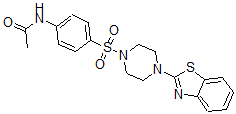 CAS#: 606118-05-2, N-[4-[[4-(Benzo[d]Thiazol-2-Yl)-(Piperazin-1-Yl)]Sulfonyl]Phenyl]-Acetamide