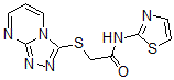 CAS#: 606121-67-9, N-Thiazol-2-Yl-2-(1,2,4-Triazolo[4,3-a]Pyrimidin-3-Ylthio)-Acetamide