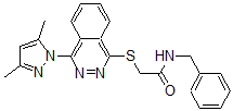 CAS#: 606122-23-0, 2-[[4-(3,5-Dimethyl-1H-Pyrazol-1-Yl)-1-Phthalazinyl]Thio]-N-Benzyl-Acetamide