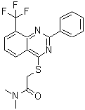 CAS#: 606131-37-7, N,N-Dimethyl-2-[[2-Phenyl-8-(Trifluoromethyl)-4-Quinazolinyl]Thio]-Acetamide