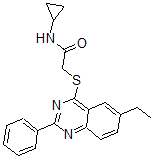 CAS#: 606131-70-8, N-Cyclopropyl-2-[(6-Ethyl-2-Phenyl-4-Quinazolinyl)Thio]-Acetamide
