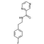 CAS 登录号：606132-11-0， N-[2-(4-氟苯基)乙基]-2-吡嗪甲酰胺