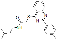CAS#: 606132-25-6, N-(3-Methylbutyl)-2-[[2-(4-Methylphenyl)-4-Quinazolinyl]Thio]-Acetamide