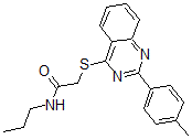 CAS#: 606132-30-3, 2-[[2-(4-Methylphenyl)-4-Quinazolinyl]Thio]-N-Propyl-Acetamide