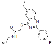 CAS#: 606134-61-6, 2-[[6-Ethyl-2-(4-Fluorophenyl)-4-Quinazolinyl]Thio]-N-Allyl-Acetamide