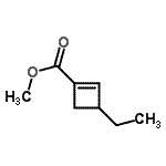 CAS 登录号：60697-56-5， 甲基3-乙基-1-环丁烯-1-羧酸酯