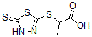 CAS#: 60725-23-7, 2-[(4,5-Dihydro-5-Thioxo-1,3,4-Thiadiazol-2-Yl)Thio]-Propanoic Acid