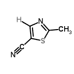 CAS 登录号：60735-10-6， 2-甲基-1,3-噻唑-5-甲腈