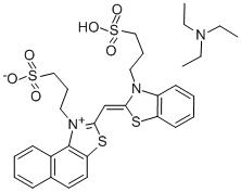 CAS#: 60760-42-1, 1-(3-Sulfopropyl)-2-[[3-(3-Sulfopropyl)-2(3H)-Benzothiazolylidene]Methyl] Naphtho[1,2-d]Thiazolium Hydroxide, Inner Salt, Triethylammonium Salt