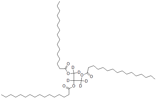 CAS#: 60763-98-6, Hexadecanoic Acid 1,2,3-Propanetriyl-1,1,2,3,3-D5 Ester