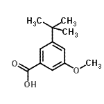 CAS#: 60772-74-9, 3-Methoxy-5-(2-Methyl-2-Propanyl)Benzoic Acid