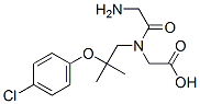 CAS 登录号：60794-10-7， N-(N-(2-(4-氯苯氧基)-2-甲基-1-氧代丙基)甘氨酰)-甘氨酸