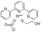 CAS#: 60829-45-0, (2-Mercaptoethanolato-S)(2,2':6',2''-terpyridine- N,N',N'')platinum(1+) nitrate