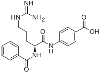 CAS#: 60833-82-1, (S)-4-((5-Guanidino-2-(benzoylamino)-1-oxopentyl)amino)benzoic acid