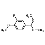 CAS#: 608518-64-5, 4-(Dimethoxymethyl)-2-fluoro-1-methoxybenzene