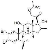 CAS#: 60864-74-6, 2-Bromo-6beta-Fluoro-11alpha,17,21-Trihydroxy-16beta-Methylpregna-1,4-Diene-3,20-Dione 21-Acetate
