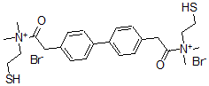 CAS#: 60872-42-6, 4,4'-Biphenylenebis(2-Oxoethylene)Bis((2-Mercaptoethyl)Dimethylammonium) Dibromide
