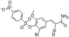 CAS#: 6094-35-5, (E)-3-[3-Bromo-5-methoxy-4-(4-nitrophenyl)sulfonyloxy-phenyl]-2-cyano-prop-2-enamide