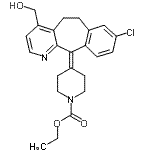 CAS#: 609806-40-8, Ethyl 4-[8-chloro-4-(hydroxymethyl)-5,6-dihydro-11H-benzo[5,6]cyclohepta[1,2-b]pyridin-11-ylidene]-1-piperidinecarboxylate