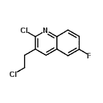 CAS#: 610261-48-8, 2-Chloro-3-(2-chloroethyl)-6-fluoroquinoline