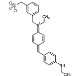CAS 登录号：6104-60-5， {3-[(乙基{(1E,4E)-4-[4-(乙基氨基)亚苄基]-2,5-环己二烯-1-亚基}铵基)甲基]苯基}甲烷磺酸酯