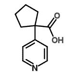 CAS#: 610791-44-1, 1-(4-Pyridinyl)cyclopentanecarboxylic acid