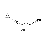 CAS#: 611183-83-6, 1-Cyclopropyl-1,6-heptadiyn-3-ol